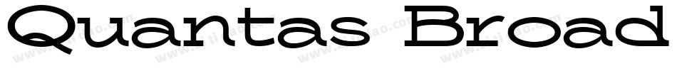 Quantas Broad Regular字体转换